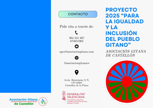 Proyecto para lgualdad y la Inclusión del Pueblo Gitano 2025