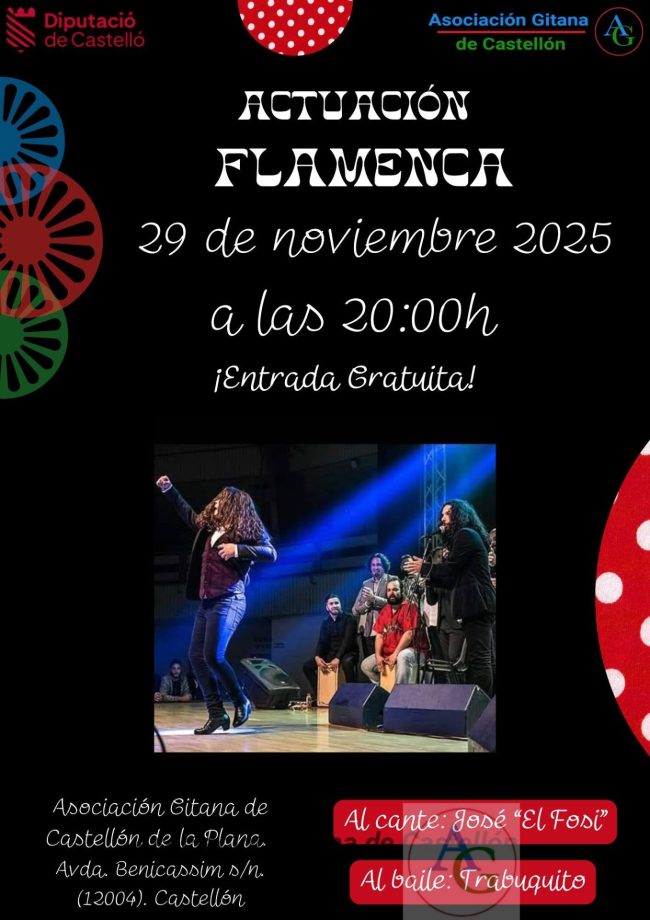 Actuación Flamenca el Fosi con trabuquito al baile