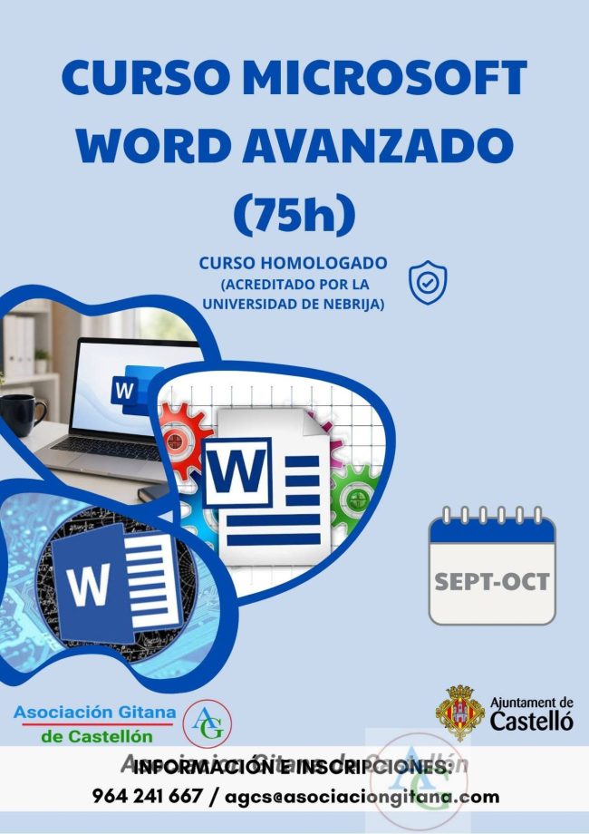 Curso Avanzado Microsoft word 2026 en AGCS